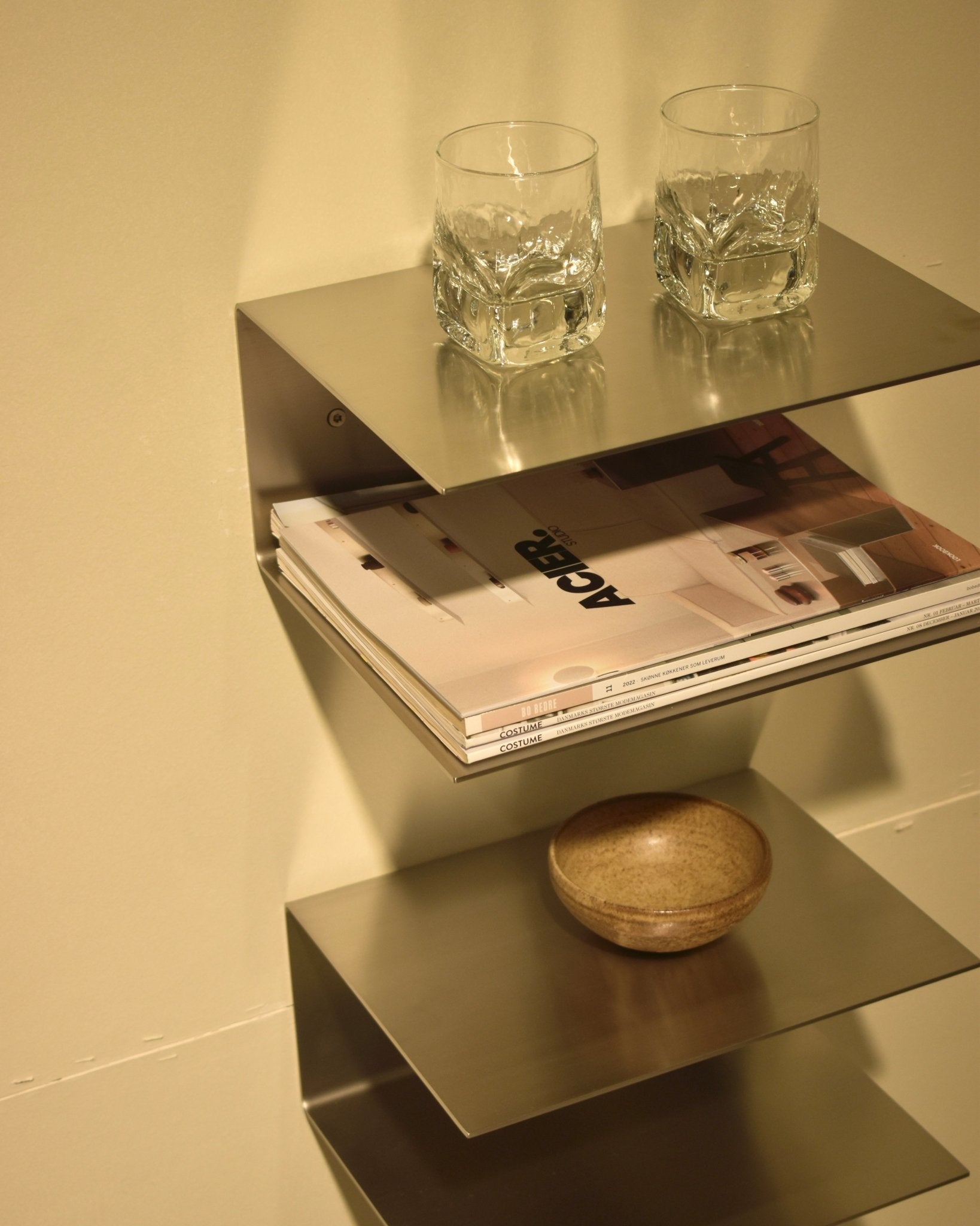 STÅL NATBORD LUND - Acier Studio